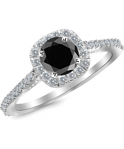 Gorgeous Classic Cushion Halo Style Diamond Engagement Ring with a 3 Carat Black Diamond Heirloom Quality Center 5.5 Rose Gol...