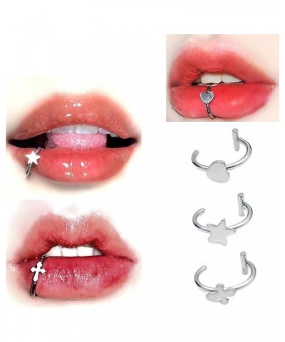 Lip Rings for Women Lip Piercing Jewelry 16G Nose Rings Hoops Nose Ring Surgical Steel Nose Piercing jewelry for Women Men Li...