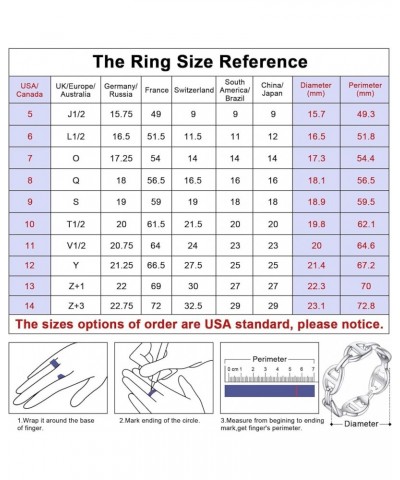 4mm Celtic Knot Wedding Band Rings for Women, Sterling Silver Eternity Link Chain Ring Gift Packaging Mariner Chain $9.87 Rings