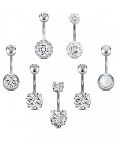 Belly Button Ring Belly Rings for Women Belly Button Piercing Stainless Steel Belly Button Rings Belly Navel Rings Piercing J...