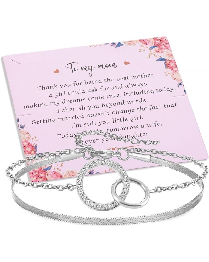 Mother of the Bride Gifts Bracelet Wedding Gift for Mom Mother Jewelry Bracelets white $11.59 Bracelets