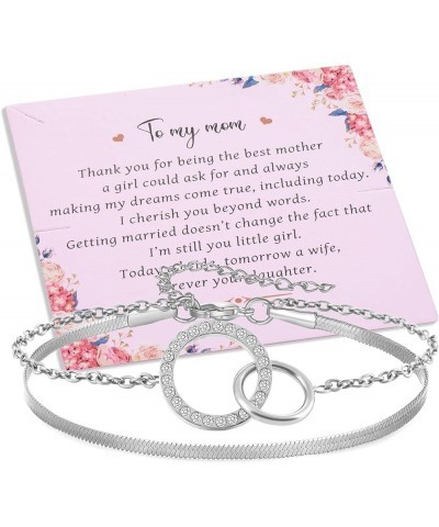 Mother of the Bride Gifts Bracelet Wedding Gift for Mom Mother Jewelry Bracelets white $11.59 Bracelets