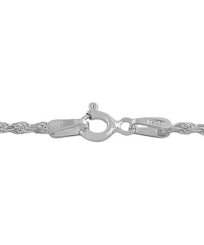 Sterling Silver 1.7 mm Rope Chain Necklace (16, 18, 20, 22, 24, 30 or 36 inch) 20.0 Inches $13.34 Necklaces