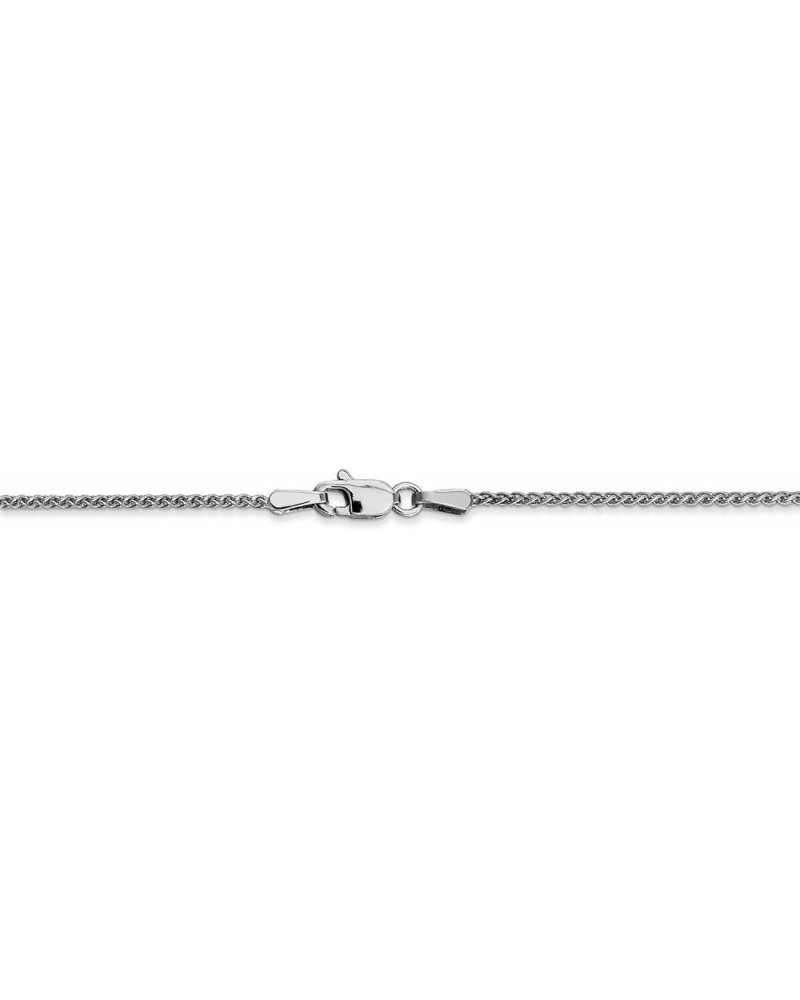 10k White Gold Wheat Spiga Chain Necklace or Anklet 24.0 Inches 1.25 mm $68.88 Necklaces