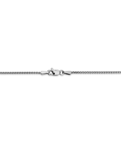 10k White Gold Wheat Spiga Chain Necklace or Anklet 24.0 Inches 1.25 mm $68.88 Necklaces