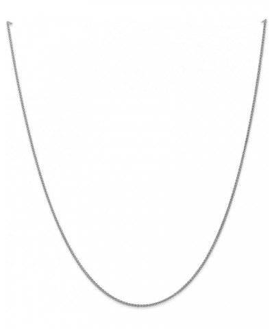 10k White Gold Wheat Spiga Chain Necklace or Anklet 24.0 Inches 1.25 mm $68.88 Necklaces