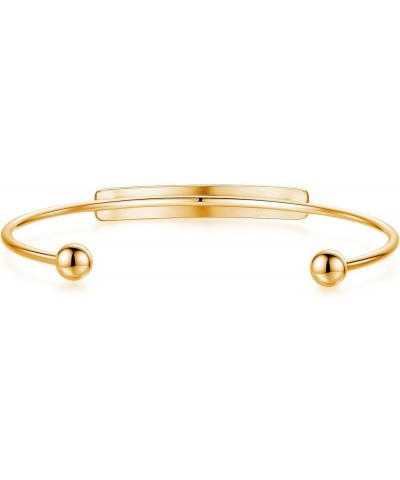 Stylish medical alert bangle bracelets for women with Free Custom Engraving WIRE-GOLD $14.78 Bracelets