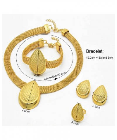 Dubai Gold Necklaces for Women - Gold African Necklaces Bracelets Earring Ring Sets Nigerian Wedding Jewelry Set Ethiopian Go...