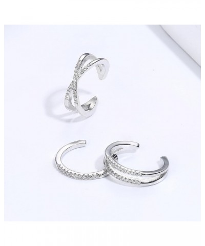 3PCS Adjustable Toe Rings for Women Silver Tone Minimalist Open Toe Rings Set Open Tail Ring Band Summer Beach Foot Jewelry F...