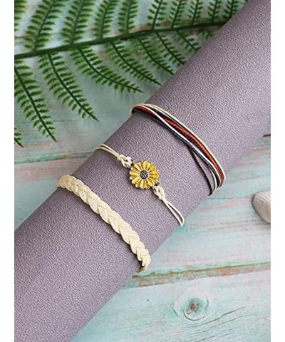 String Bracelet for Women Summer Wave Bracelet Set for Teen Girls Boho Summer Bracelet Mens Beach Bracelet Sets H $8.39 Brace...