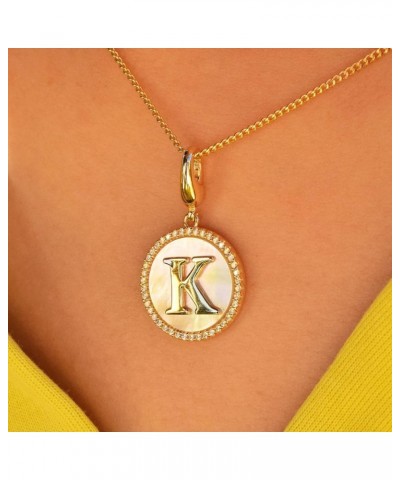 AAAAA Grade Artificial Zircon Inlaid Pendant Necklace for Women - Rainbow Mother-of-Pearl, Adjustable Size, and Beautiful Gif...