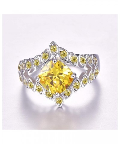 Hollow Noble Gorgeous Purple Zircon Women's Ring Party Jewelry Finger Accessories Jewelry Birthday Gift Yellow 6 $4.39 Rings