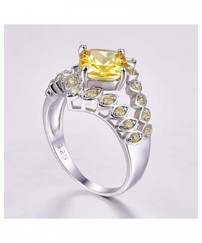 Hollow Noble Gorgeous Purple Zircon Women's Ring Party Jewelry Finger Accessories Jewelry Birthday Gift Yellow 6 $4.39 Rings