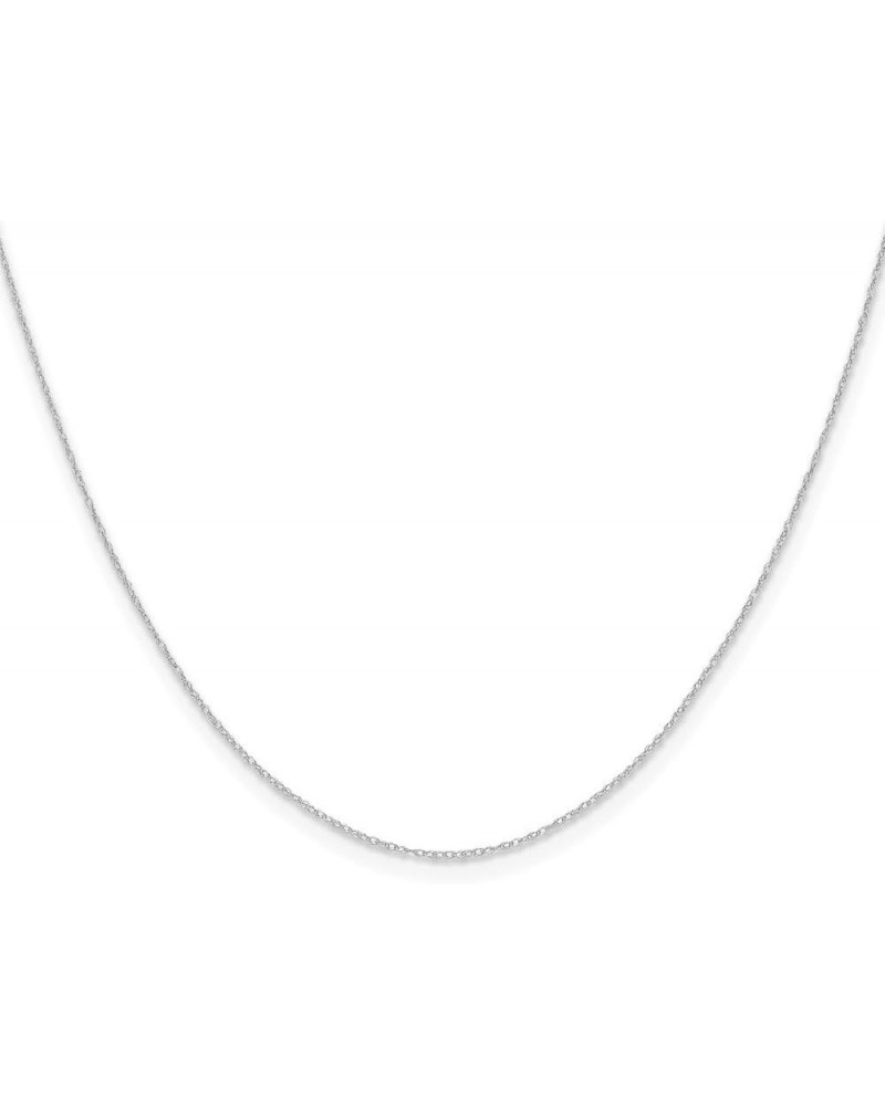 14k Gold .4 mm Carded Cable Rope Chain Necklace for Women 13" to 24 22.0 Inches White Gold $44.65 Necklaces