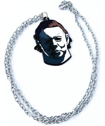 Halloween Michael Myrs Horror Necklace Gifts for Girl Woman Men 1 $7.44 Necklaces