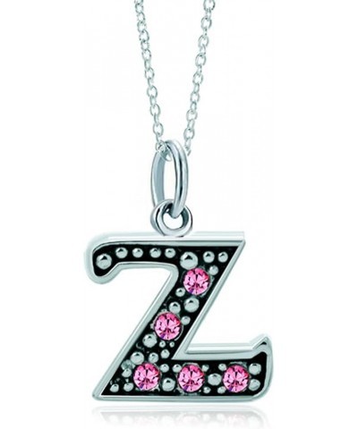 Pink Letter A-Z Alphabet Initial Charms Bead Necklace Pendant Z $9.35 Bracelets