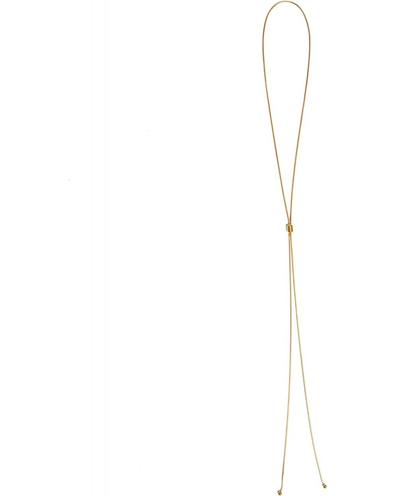 Drip Gold Lariat Necklace 18k gold plated on stainless steel. Length: 39” for women $35.28 Necklaces