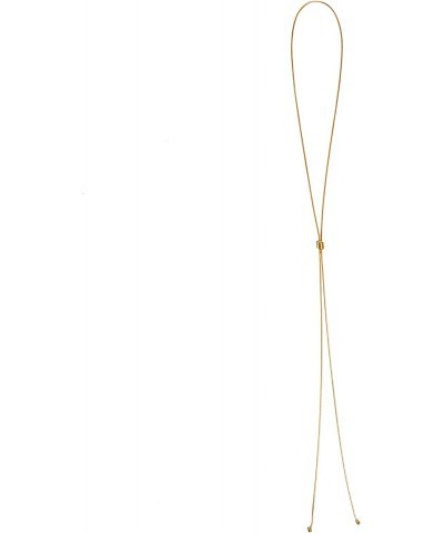 Drip Gold Lariat Necklace 18k gold plated on stainless steel. Length: 39” for women $35.28 Necklaces