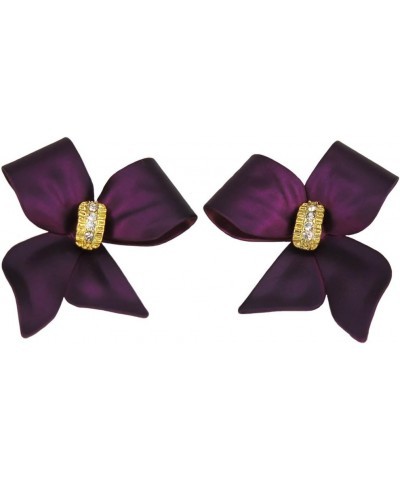 Purple Ribbon Earrings (10333PP) $14.39 Earrings