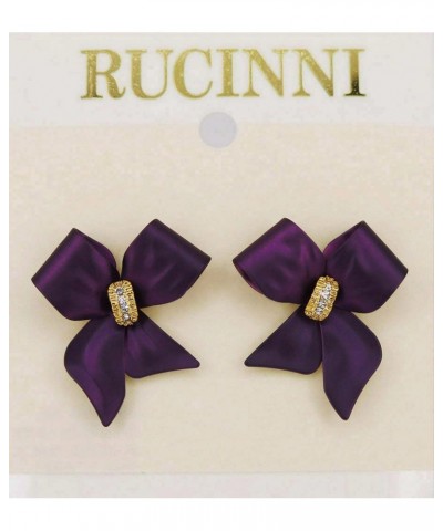 Purple Ribbon Earrings (10333PP) $14.39 Earrings