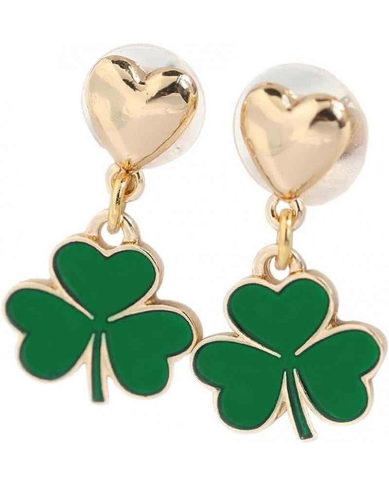 St. Patrick's Day Lucky Clover Shamrock Dangle Earrings for Women Girls,Irish Shamrock Dangle Earrings $5.03 Earrings