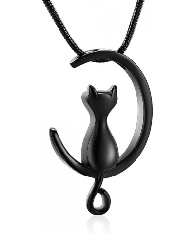 Cat Cremation Jewelry Urn Necklace for Ashes for Pet Memorial Ash Jewelry Keepsake Cute Cat Urn Pendants for Animal Ashes Nec...