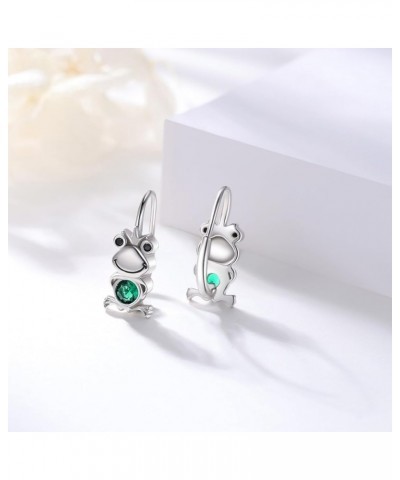 Dog Earrings for Women Small Hoops Earrings Sterling Silver Paw Print Huggie Hoop Earrings Puppy Hoops Cat Pet Paw Hoops Hugg...