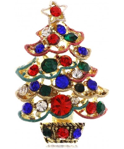 Christmas Tree Brooch Pin Colorful Lights & Ornaments Christmas Jewelry $9.11 Brooches & Pins