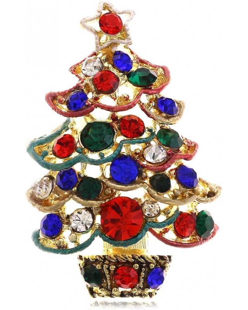 Christmas Tree Brooch Pin Colorful Lights & Ornaments Christmas Jewelry $9.11 Brooches & Pins