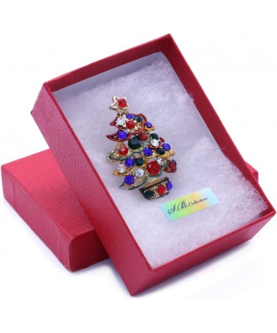 Christmas Tree Brooch Pin Colorful Lights & Ornaments Christmas Jewelry $9.11 Brooches & Pins