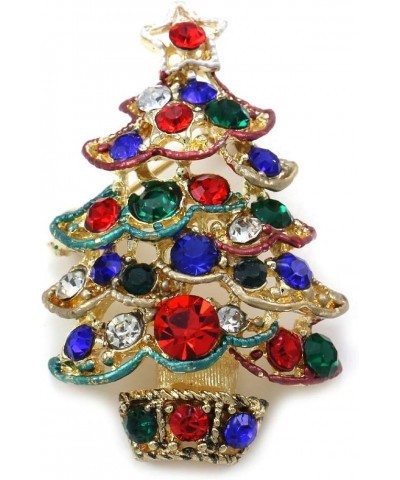 Christmas Tree Brooch Pin Colorful Lights & Ornaments Christmas Jewelry $9.11 Brooches & Pins