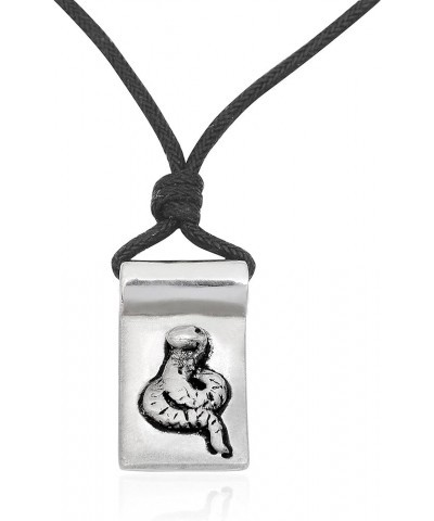 Chinese Zodiac Silver Pewter Charm Necklace Pendant Jewelry Snake-Cotton $6.88 Necklaces