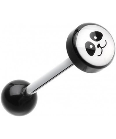 Panda Face Logo Acrylic Barbell WildKlass Tongue Ring $9.43 Body Jewelry