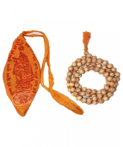 Gaumukhi Japa Mala Bag & Hare Rama Hare Krishna Tulsi Holy Basil Japa Mala 108+1 Beads Original for Daily Mantra Jaap, Bead S...