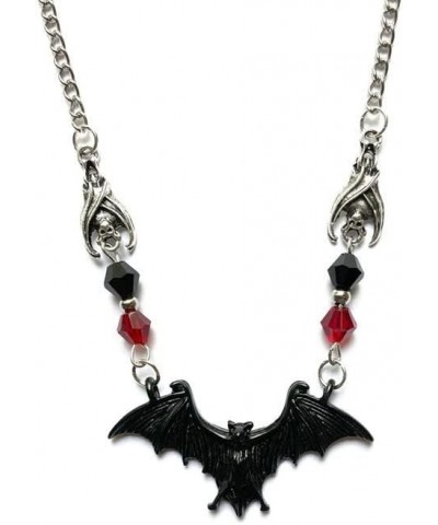 Bat Necklace Gothic Punk Cool Heavy Chain Choker, Vampire Bat Pendan Necklace for Women Girls Goth Halloween Jewelry One Size...