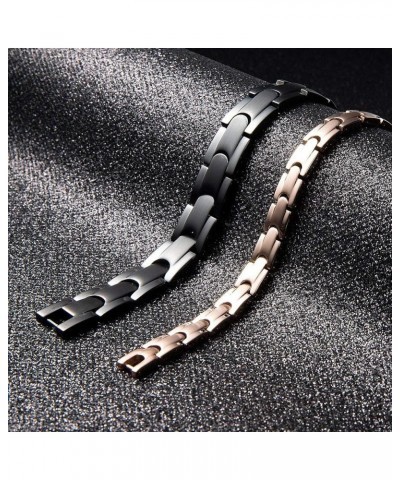 His and Hers Couples Bracelets Stainless Steel Distance Bracelets Gift for Valentine's Day Single Bracelet (Hers/Women's) $15...