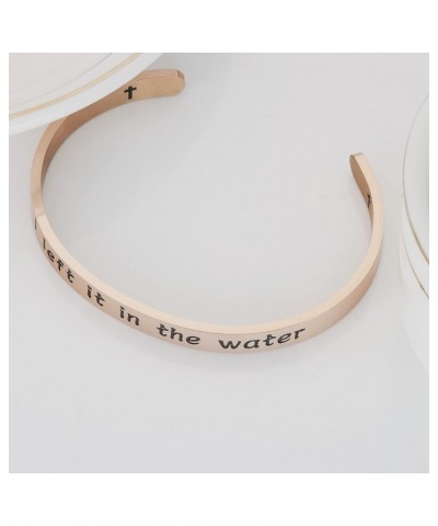 Baptism Bracelet for Women Adult Lds Baptismal Gifts for Teen Girls I Left It in The Water Bracelet $8.41 Bracelets