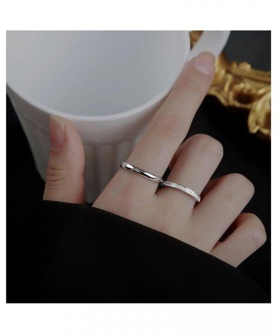 3Pcs 2mm 14K Gold Stacking Rings Set for Women Teen Girls Thin Band 925 Sterling Silver Rings Finger Statement Stainless Stee...