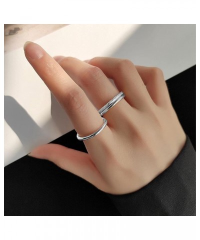 3Pcs 2mm 14K Gold Stacking Rings Set for Women Teen Girls Thin Band 925 Sterling Silver Rings Finger Statement Stainless Stee...