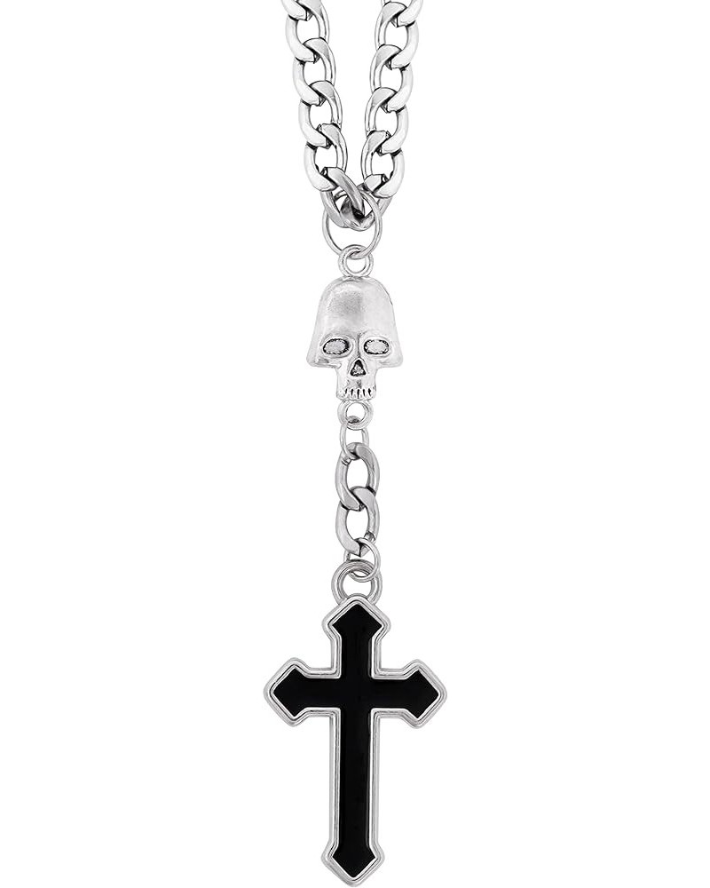 Gothic Cross Necklace, Cross Choker, Cross Necklace for Women, Goth Necklaces, Halloween Christmas New Year Goth Jewelry Gift...