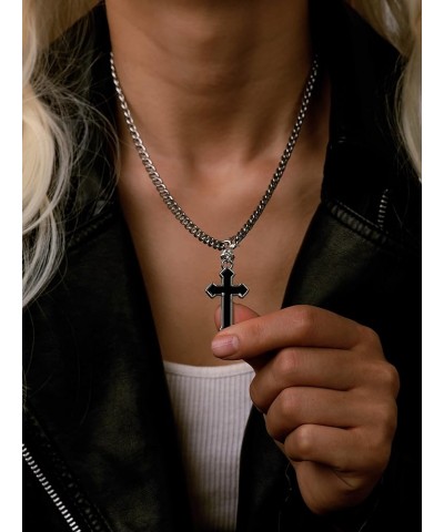 Gothic Cross Necklace, Cross Choker, Cross Necklace for Women, Goth Necklaces, Halloween Christmas New Year Goth Jewelry Gift...