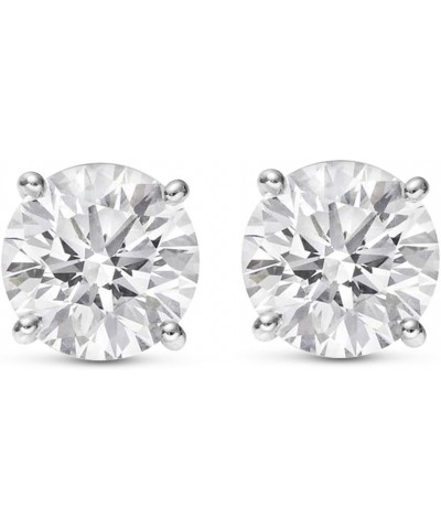 3/4-5 IGI Certified LAB-GROWN Round Cut Diamond Earrings 4 Prong Push Back Value Collection (D-E COLOR, VS1-VS2 CLARITY) 2.5 ...