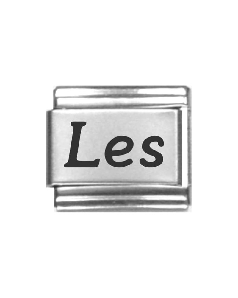 Les Laser Name Italian Charm Link $8.87 Bracelets