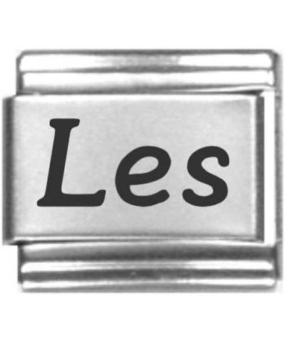 Les Laser Name Italian Charm Link $8.87 Bracelets