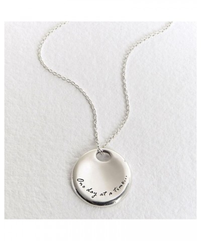 One Day at a Time Pendant - Sterling Silver Necklace for Women $22.50 Necklaces