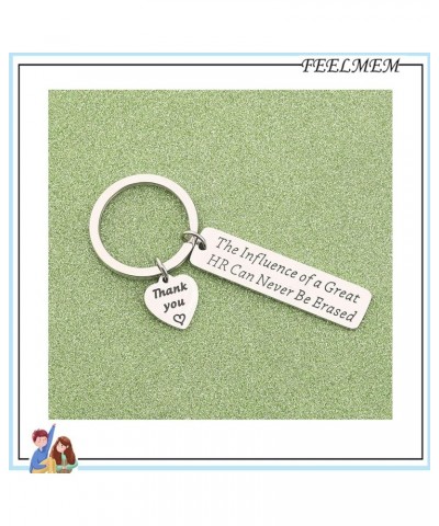 HR Gift The Influence of a Great HR Can Never Be Erased Keychain HR Director Jewelry Thank You Gift Hr $10.09 Pendants