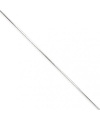 10k White Gold .5mm Box Chain 24 Inch $36.75 Necklaces