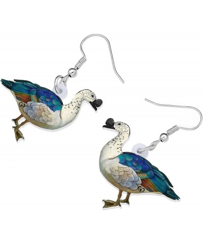 Acrylic Colorful Animal Mandarin Duck Dangle Drop Earrings Cute Anime Duck Hypoallergenic Hook Earrings Jewelry Gifts for Wom...