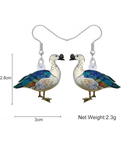 Acrylic Colorful Animal Mandarin Duck Dangle Drop Earrings Cute Anime Duck Hypoallergenic Hook Earrings Jewelry Gifts for Wom...