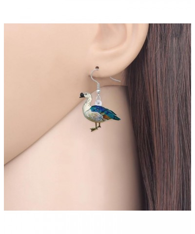 Acrylic Colorful Animal Mandarin Duck Dangle Drop Earrings Cute Anime Duck Hypoallergenic Hook Earrings Jewelry Gifts for Wom...